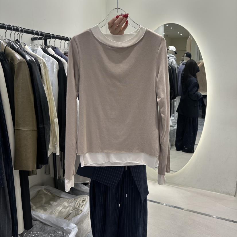 AT THE END韓國代購女裝新款真品推薦職業時尚26春夏長袖T恤AT THE END長袖T恤