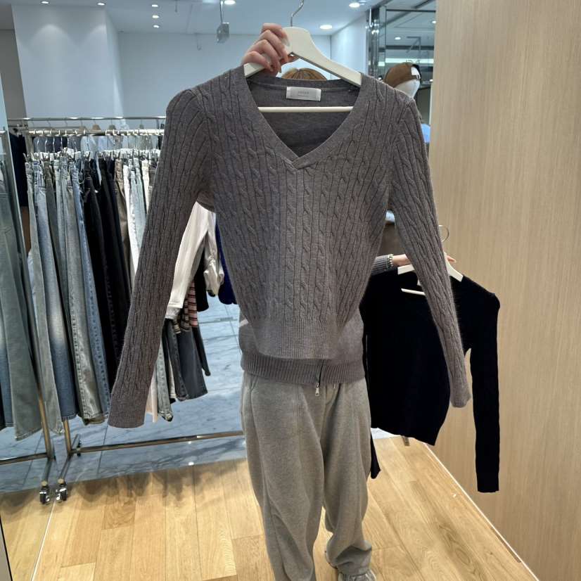 ZIPPER韓國代購女士新款熱賣26春夏推薦人氣職業休閑針織衫ZIPPER針織衫