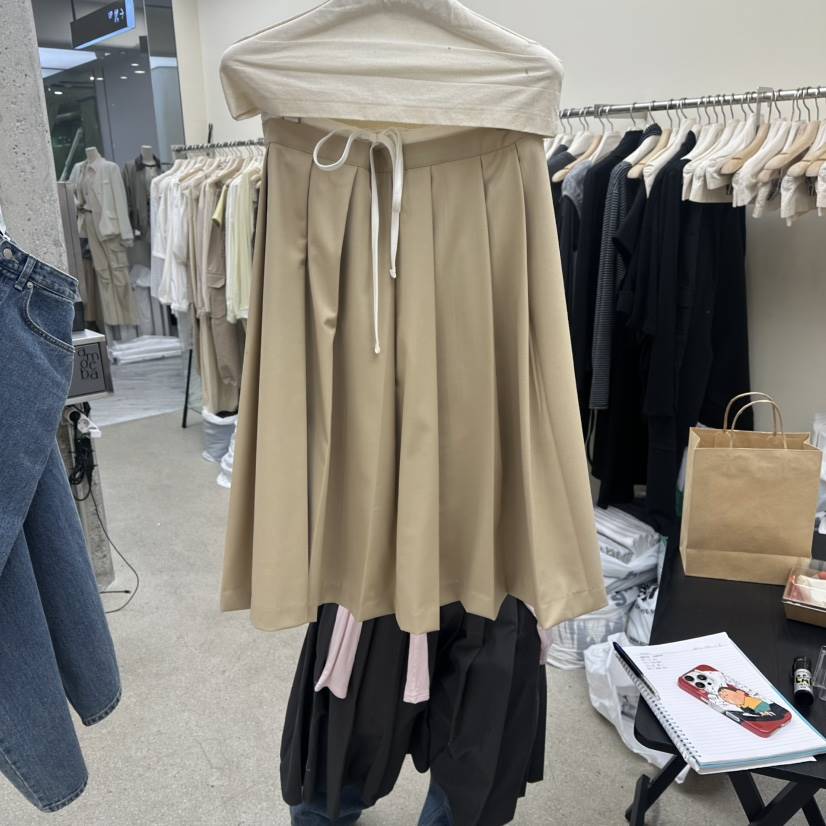 AMOEBA東大門代購女裝新品休閑熱賣26春夏半身裙中短裙拉鏈AMOEBA半身裙/中短裙