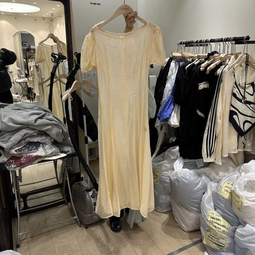 THEMORYPARK東大門代購女裝新款休閑職業時尚真品連衣裙透明THE MORY PARK連衣裙