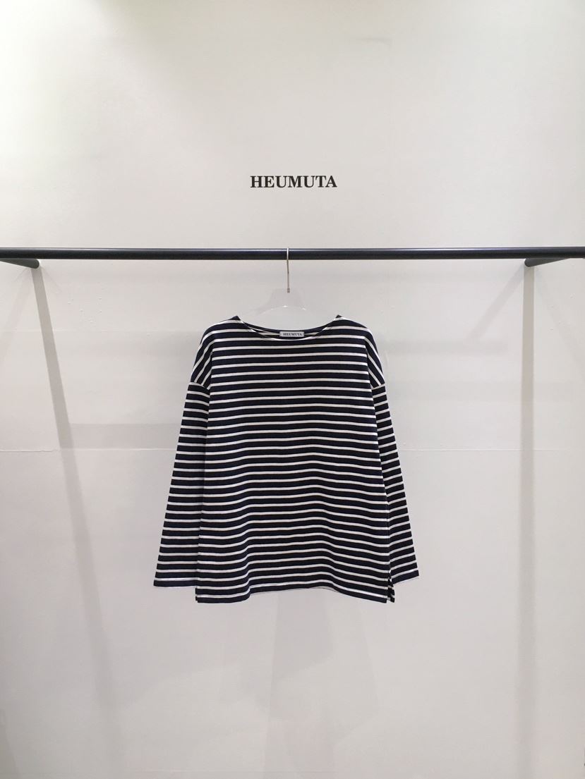 HEUMUTA韓國代購女裝新款26春夏人氣推薦真品長袖T恤條紋HEUMUTA長袖T恤