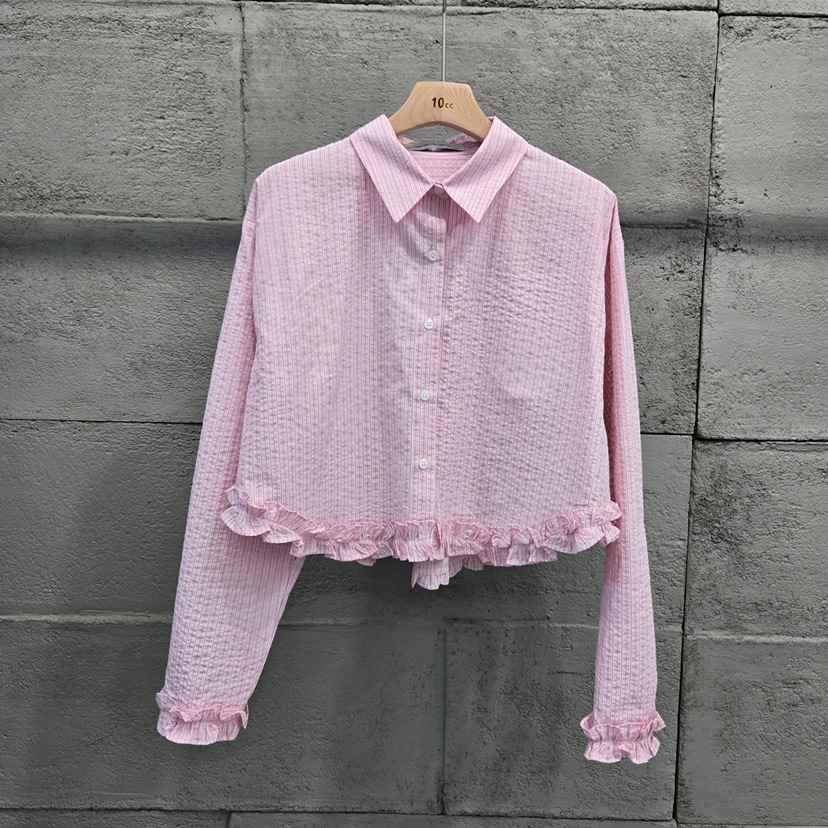 10CC東大門直郵女士新品推薦熱賣時尚休閑人氣襯衫蕾絲衫10CC襯衫/蕾絲衫