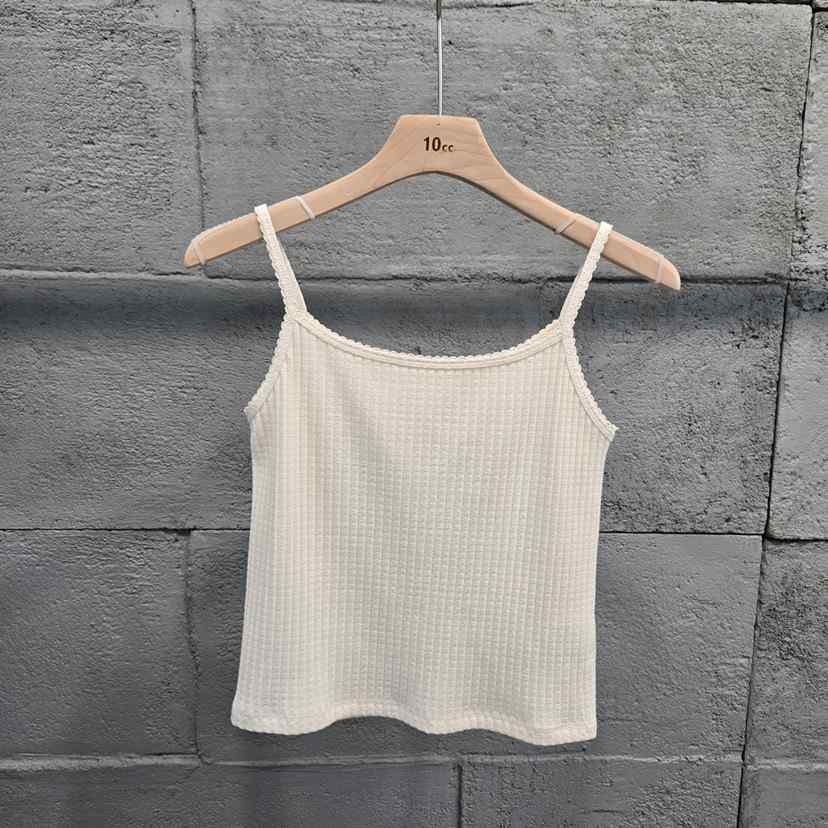 10CC東大門代購女裝新品真品休閑熱賣26春夏吊帶背心刺繡10CC吊帶/背心