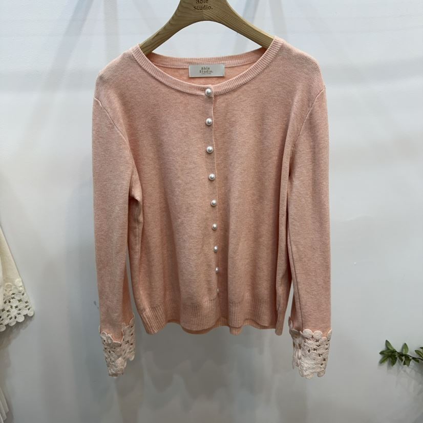 ABLESTUDIO東大門直郵女士新品熱賣26春夏時尚針織衫蕾絲ABLESTUDIO針織衫