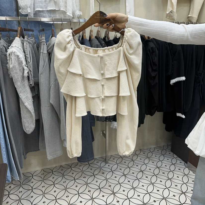 BAMBOLINA東大門代購女士新款職業人氣時尚休閑襯衫蕾絲衫BAMBOLINA襯衫/蕾絲衫