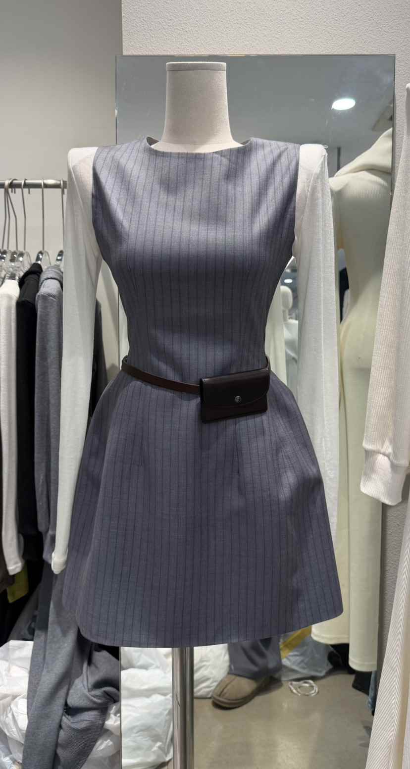 MAGNOLIA36-L東大門實拍女士新款真品26春夏連衣裙不含腰帶MAGNOLIA36-L連衣裙