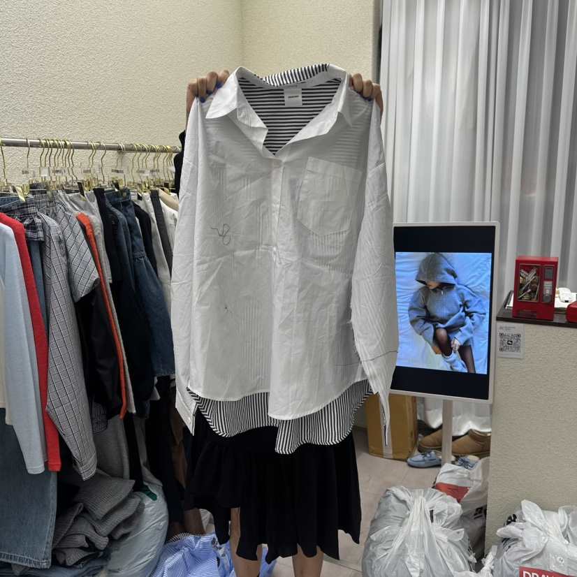 DRAWING東大門實拍女裝新品職業推薦熱賣時尚人氣襯衫蕾絲衫DRAWING襯衫/蕾絲衫