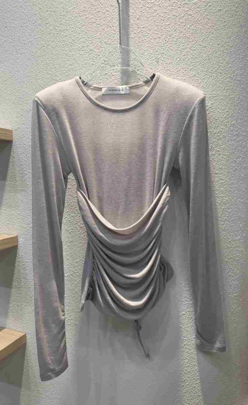 MAGNOLIA36-L東大門代購女士新款26春夏熱賣長袖T恤假兩件MAGNOLIA36-L長袖T恤