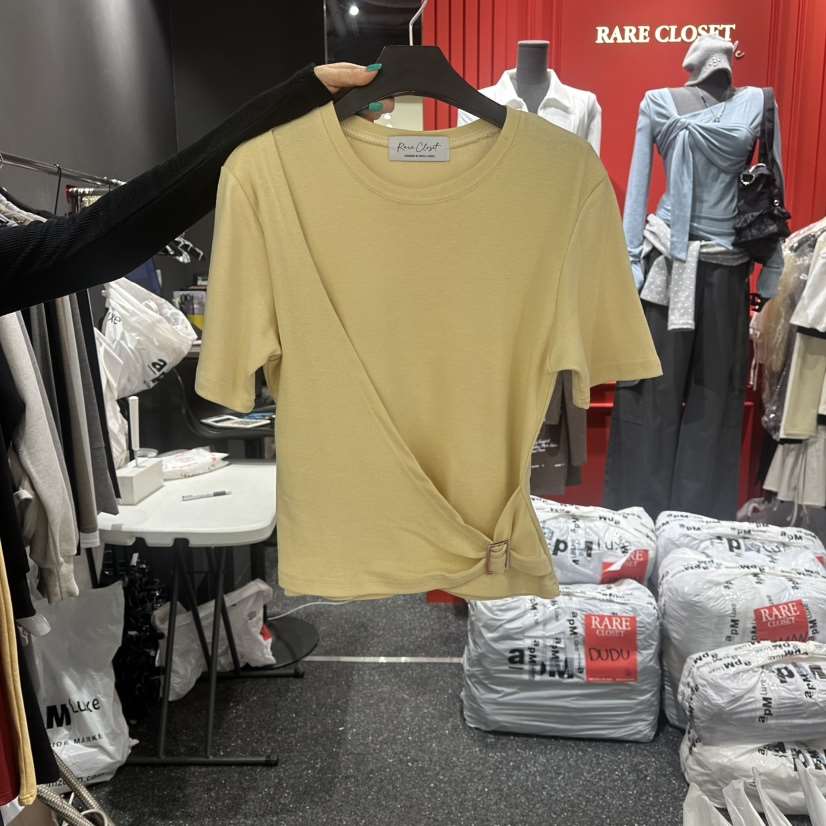 RARE CLOSET韓國直郵女士新品休閑推薦真品熱賣26春夏T恤RARE CLOSETT恤