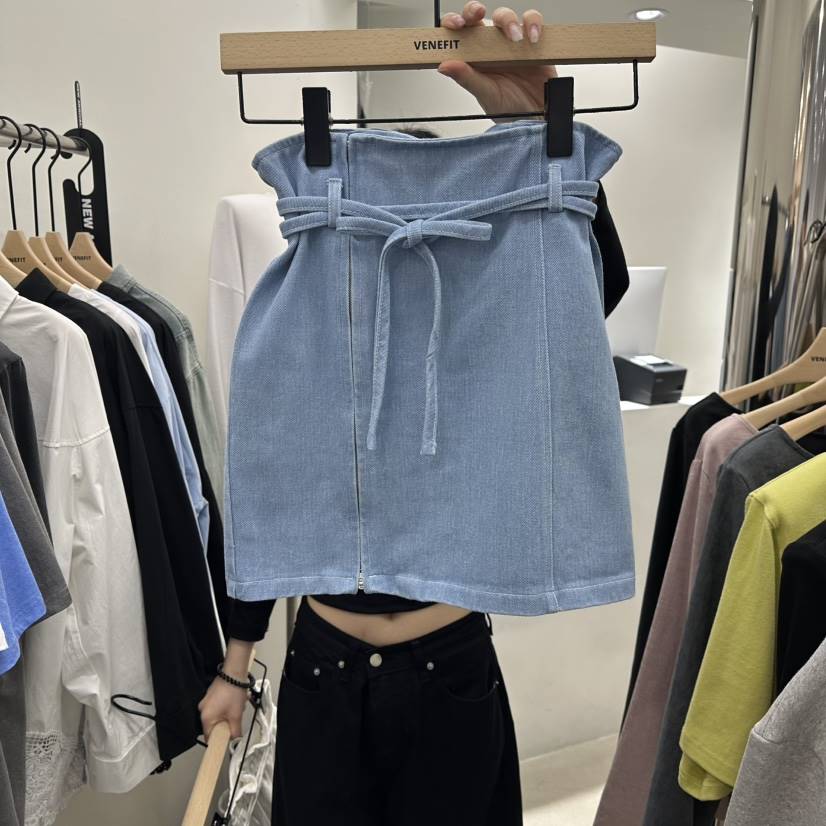 VENEFIT東大門實拍女裝新品職業熱賣時尚人氣26春夏休閑短裙VENEFIT/JENNIE短裙