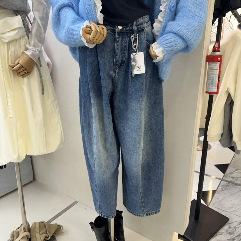 ASCEND韓國代購女裝新款人氣休閑26春夏時尚職業真品牛仔褲ASCEND牛仔褲