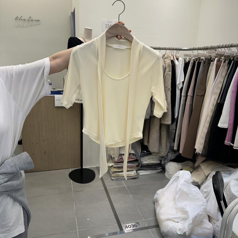 THE LOW東大門直郵女士新品時尚推薦休閑熱賣真品T恤圍巾THE LOWT恤