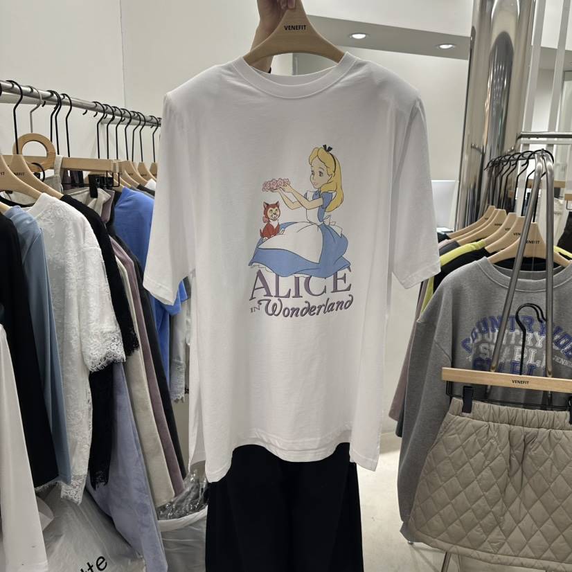 VENEFIT韓國直郵女士新款推薦真品熱賣休閑時尚人氣職業T恤VENEFIT/JENNIET恤