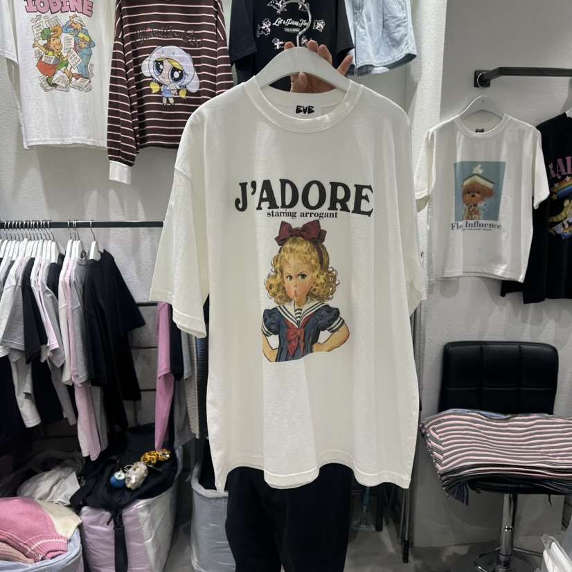 EVE東大門實拍女士新款休閑真品推薦熱賣人氣職業26春夏T恤EVET恤