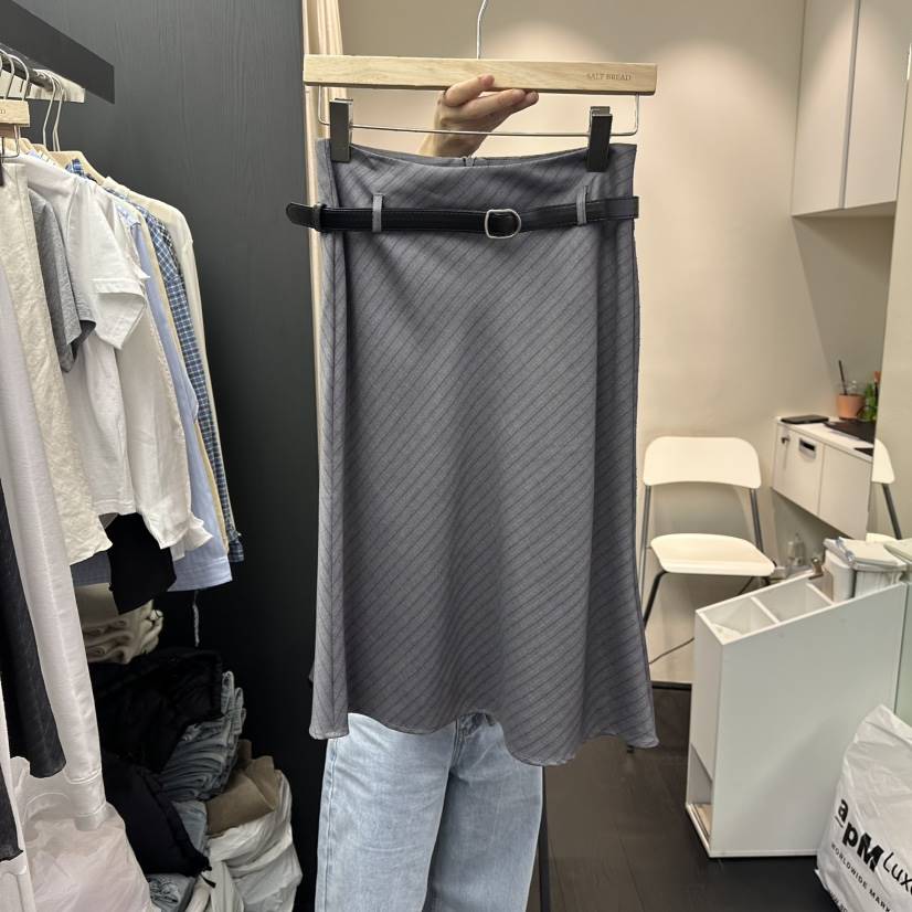 SALT BREAD東大門直郵女裝新品休閑人氣職業真品長裙含腰帶SALT BREAD長裙