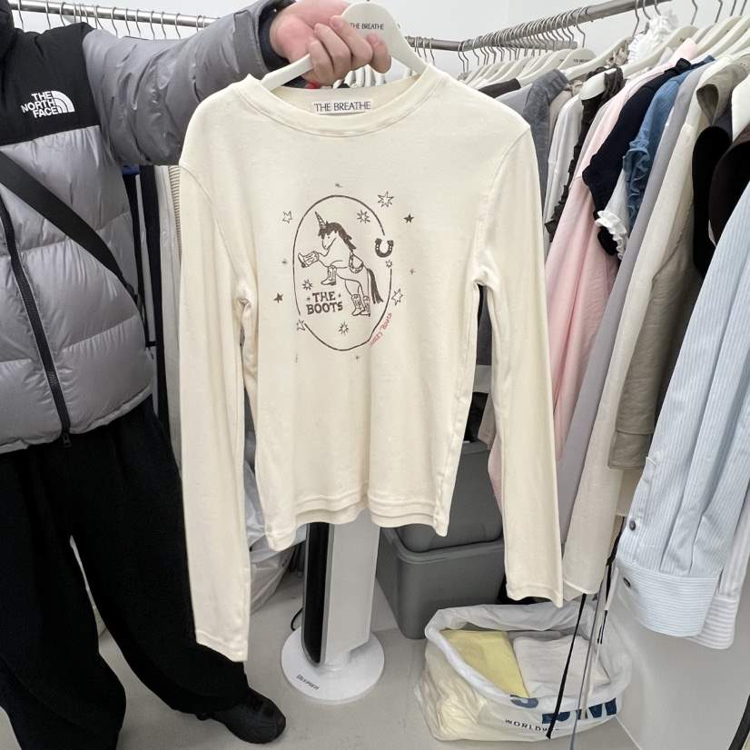 BREATHE韓國直郵女士新款職業真品熱賣26春夏推薦長袖T恤BREATHE長袖T恤