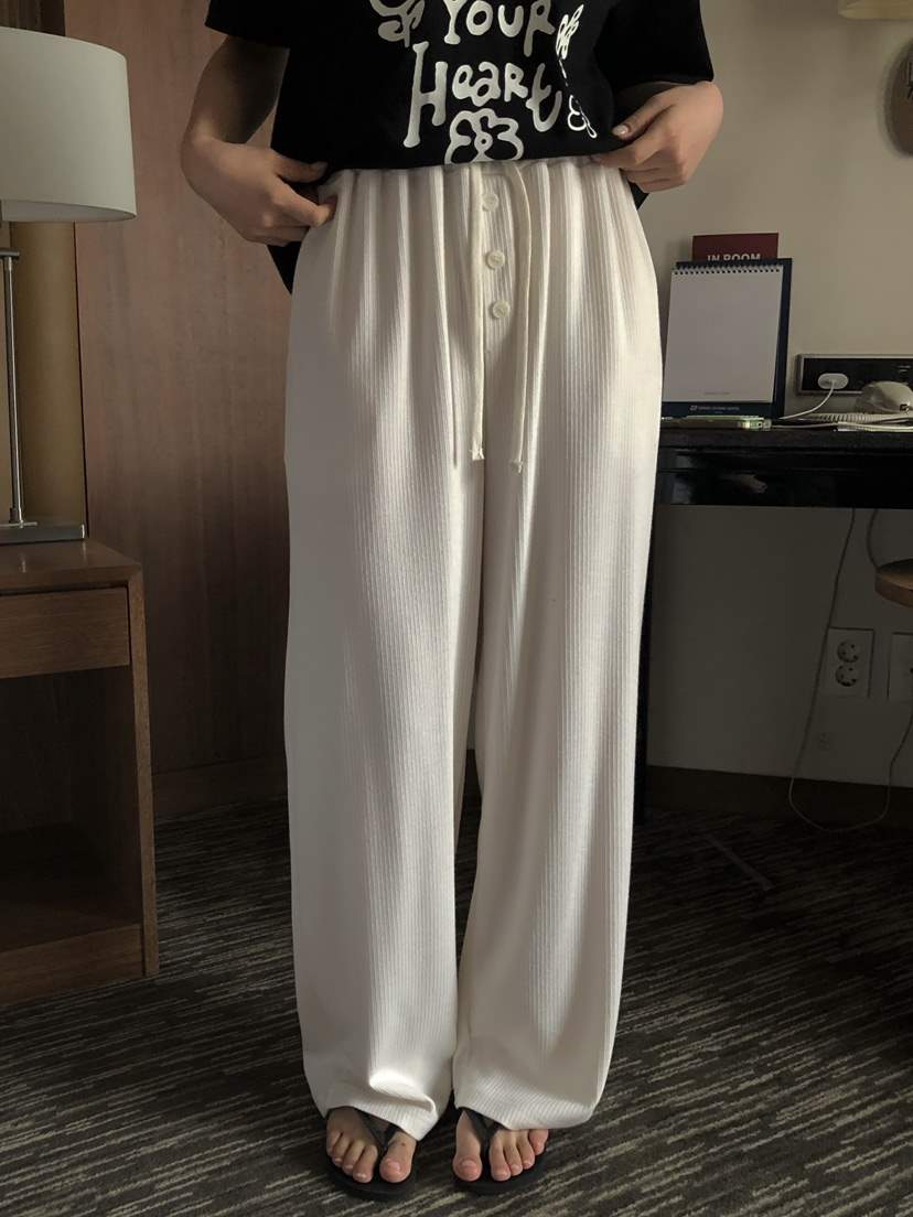 ONDO-P韓國直郵女士新款真品熱賣人氣時尚推薦休閑褲紐扣ONDO-P休閑褲