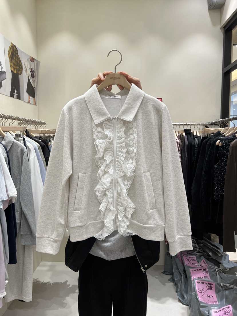 MARIE MARIE韓國直郵女士新款推薦職業真品熱賣夾克褶皺MARIE MARIE夾克