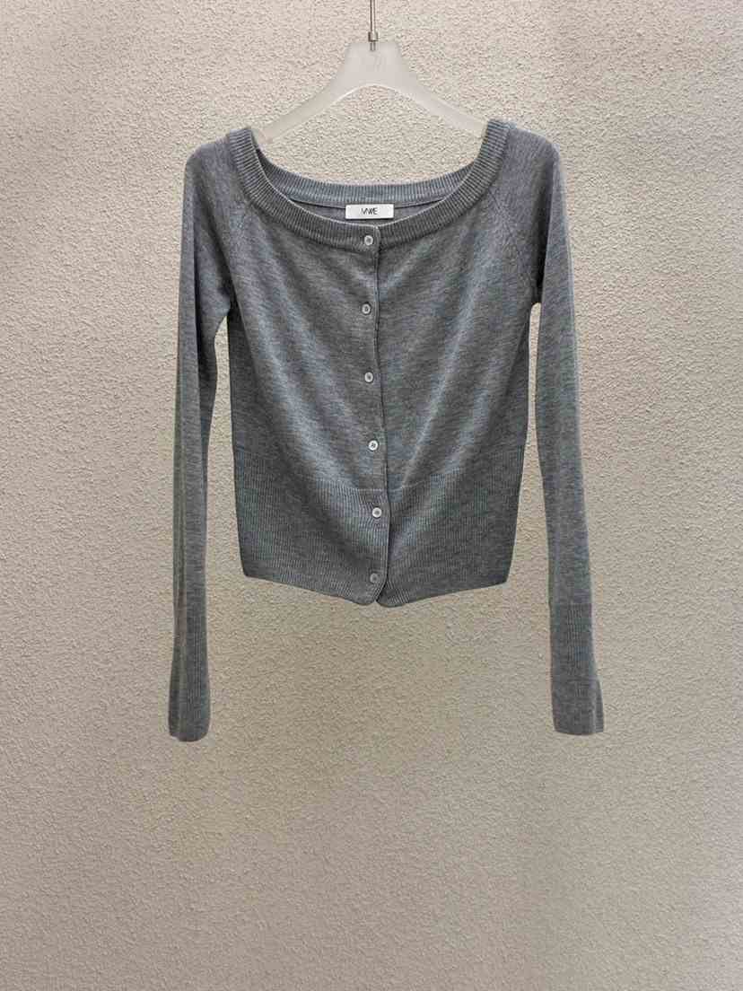 MWE東大門實拍女士新款26春夏時尚熱賣休閑真品針織衫露肩MWE針織衫