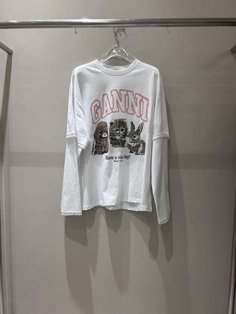 LATTE-P東大門實拍女裝新款時尚職業熱賣推薦長袖T恤假兩件LATTE-P長袖T恤