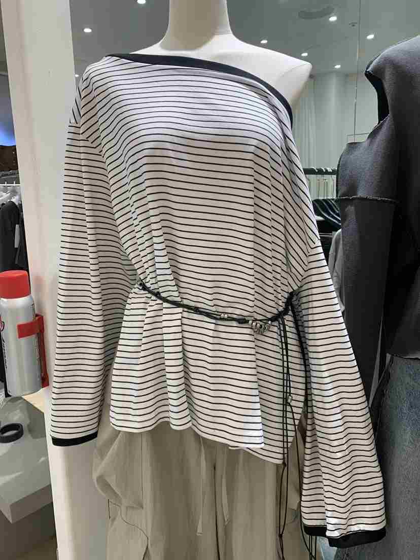 ANOVE韓國直郵女裝新品26春夏真品推薦休閑長袖T恤不含腰帶ANOVE長袖T恤