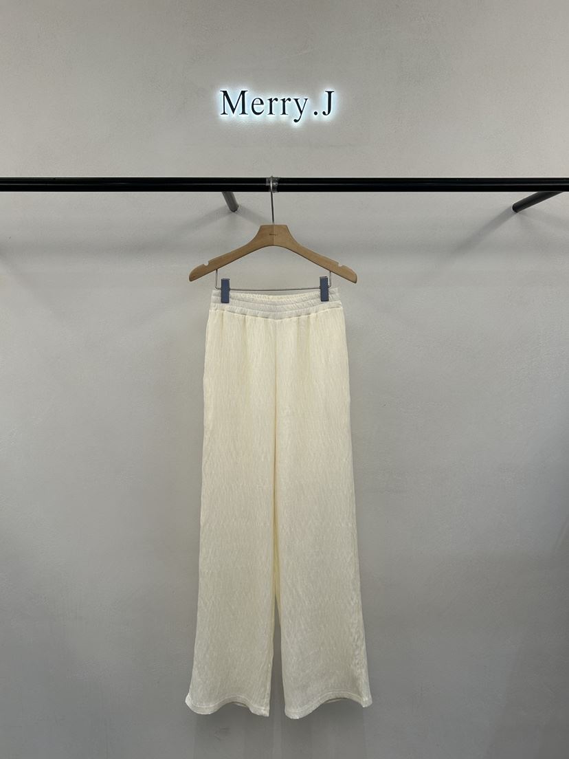 MERRY-J韓國直郵女裝新品26春夏真品推薦熱賣休閑褲褶皺MERRY-J休閑褲