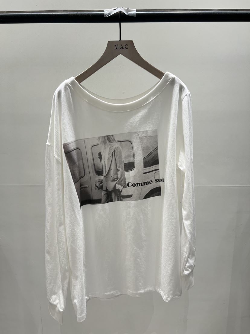 MAC東大門實拍女士新款26春夏休閑真品熱賣人氣時尚長袖T恤THE FORWARD MAC長袖T恤