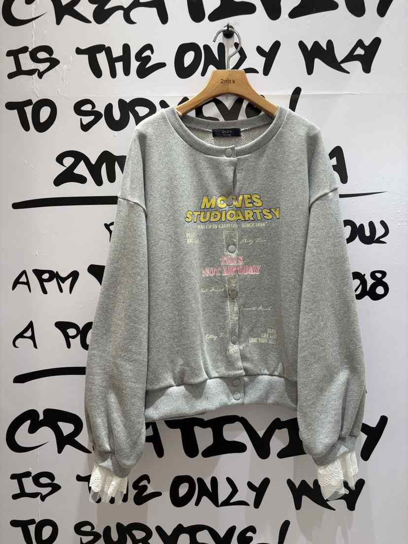 2ND K韓國代購女裝新款26春夏休閑推薦職業真品夾克羊毛衫2ND K夾克