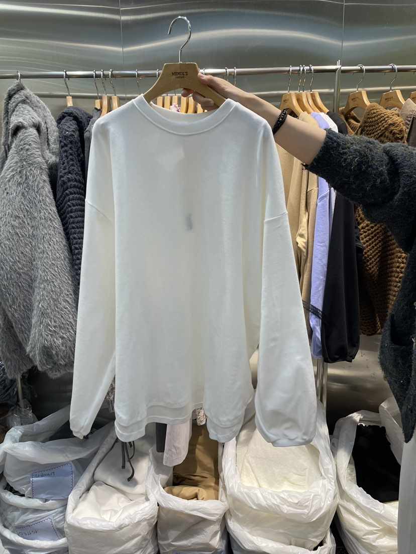 MENDL S韓國直郵女士新款時尚人氣休閑26春夏職業長袖T恤MENDL S長袖T恤