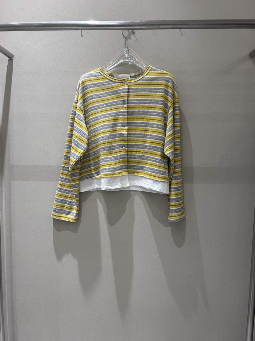 LATTE-P韓國代購女裝新品職業26春夏休閑真品針織衫假兩件LATTE-P針織衫