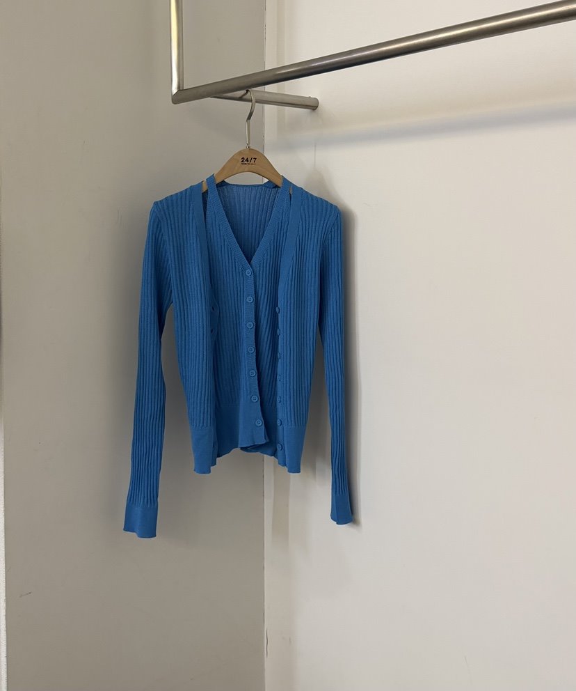 TWENTY FOUR SEVEN24-7韓國直郵女裝新款休閑針織衫假兩件TEWNTY FOUR SEVEN24-7針織衫