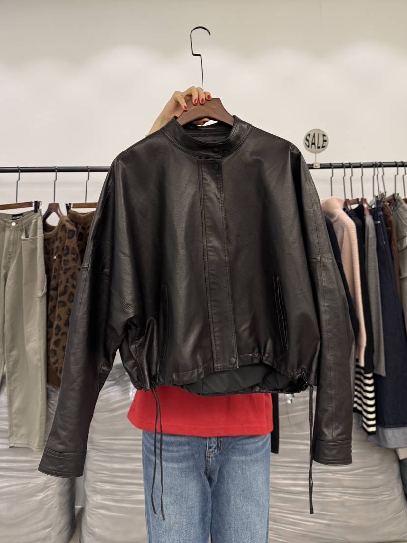 WATERMELON韓國直郵女裝新款熱賣真品職業時尚人氣夾克羊皮WATER MELON夾克