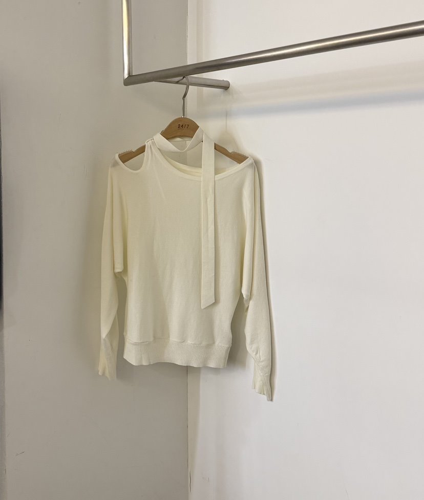 TWENTY FOUR SEVEN24-7東大門直郵女裝新品休閑針織衫含脖帶TEWNTY FOUR SEVEN24-7針織衫