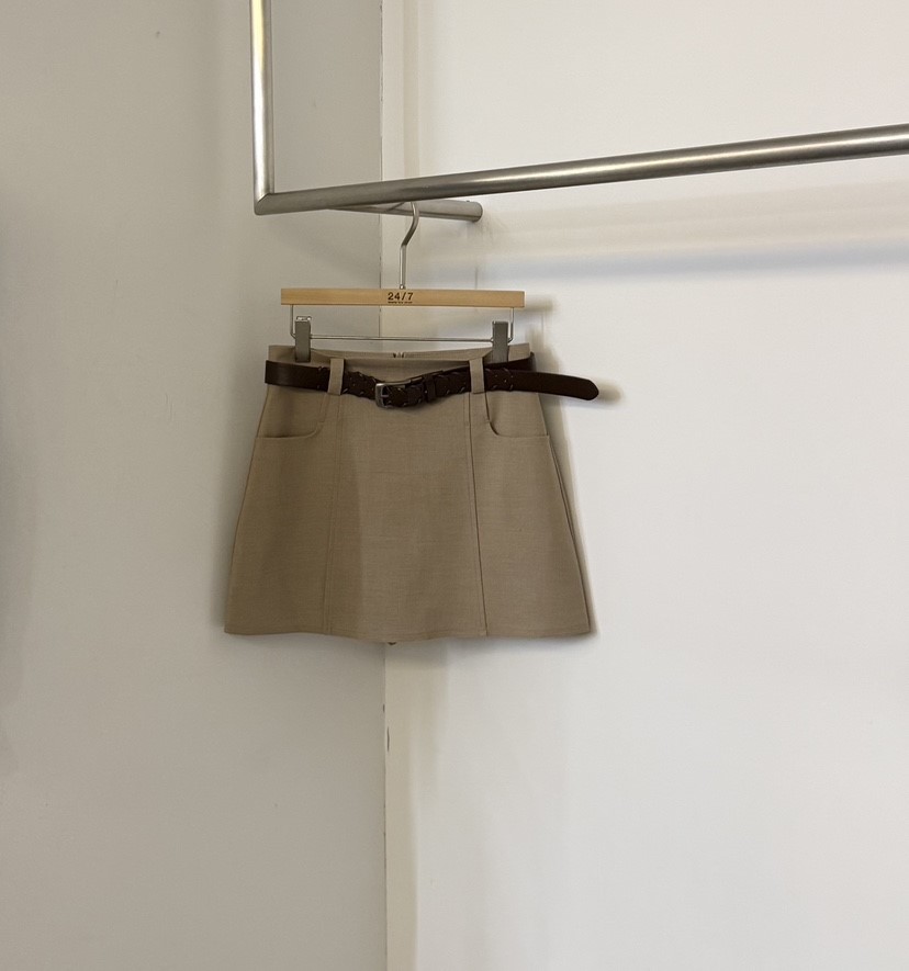 TWENTY FOUR SEVEN24-7東大門直郵女裝新款熱賣裙褲含腰帶TEWNTY FOUR SEVEN24-7裙褲