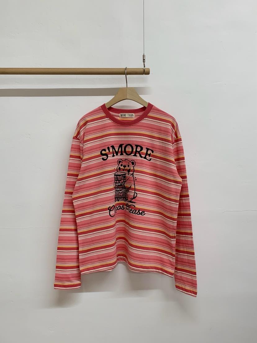 MORE THAN-P東大門直郵女士新品職業真品26春夏長袖T恤棉MORE THAN長袖T恤