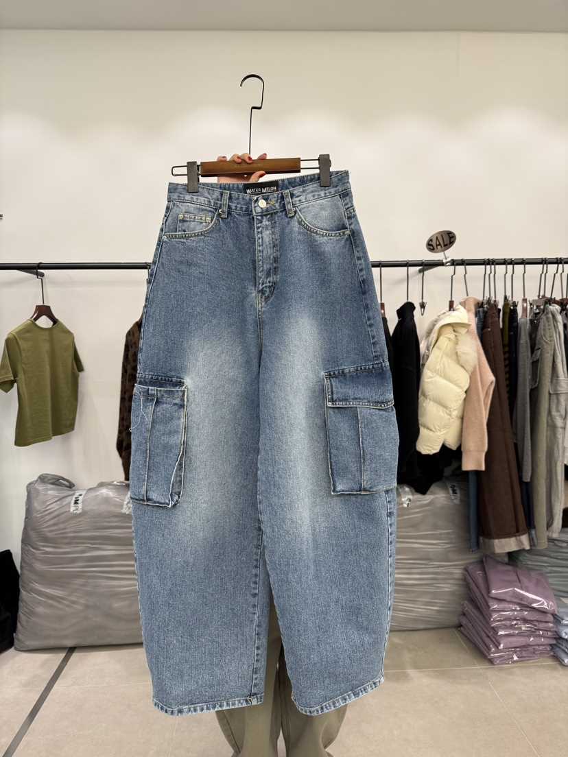 WATERMELON東大門直郵女裝新款時尚人氣熱賣推薦牛仔褲口袋WATER MELON牛仔褲