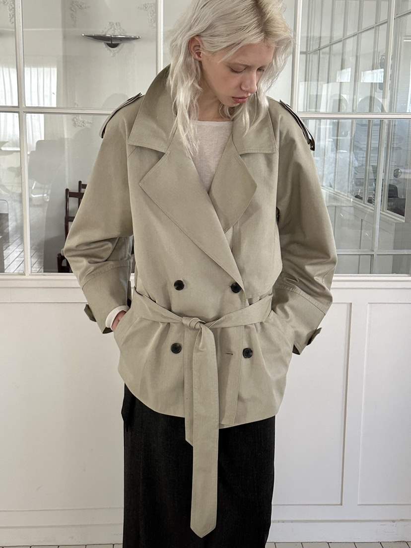 BOWIE韓國代購女裝新款26春夏推薦人氣職業熱賣夾克含腰帶BOWIE夾克