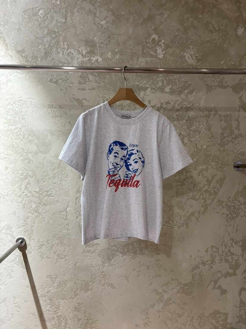 PIN-UP東大門實拍女裝新款時尚真品休閑人氣熱賣職業T恤PIN-UPT恤