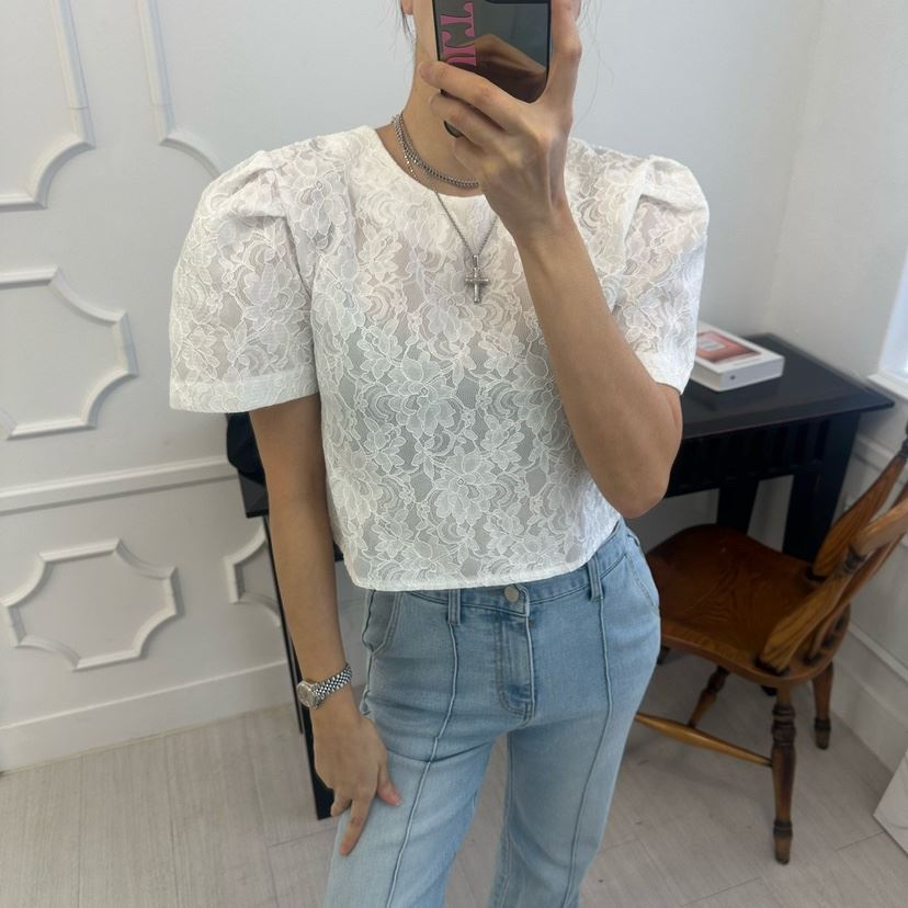 SOUIT東大門直郵女士新品職業休閑26春夏人氣時尚襯衫蕾絲衫SOUIT by mabel-L襯衫/蕾絲衫