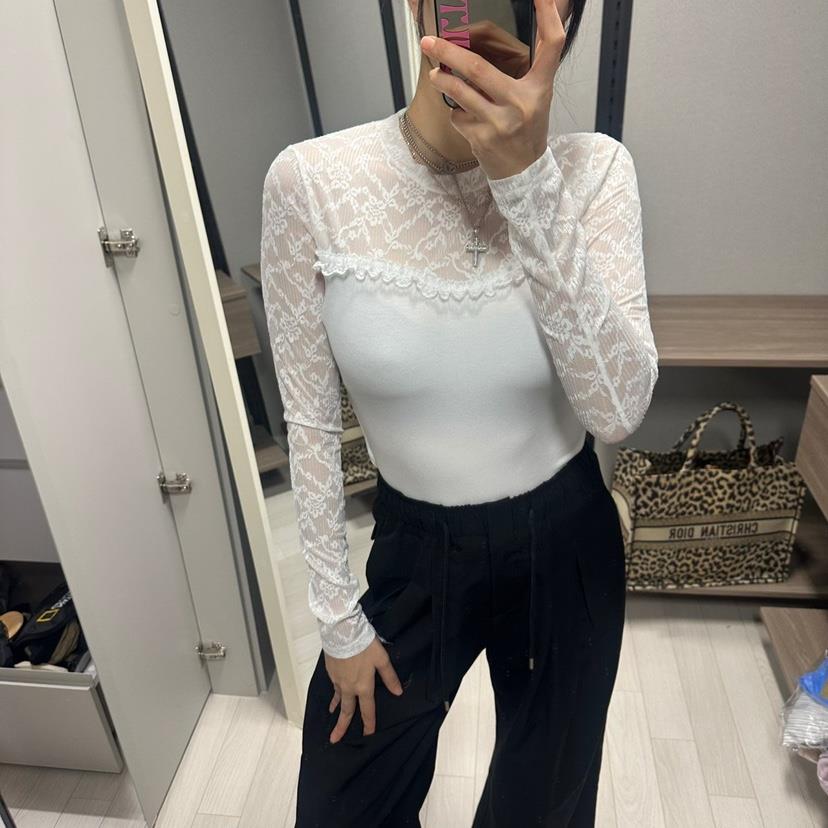 SOUIT東大門實拍女士新款休閑職業真品熱賣時尚26春夏長袖T恤SOUIT by mabel-L長袖T恤