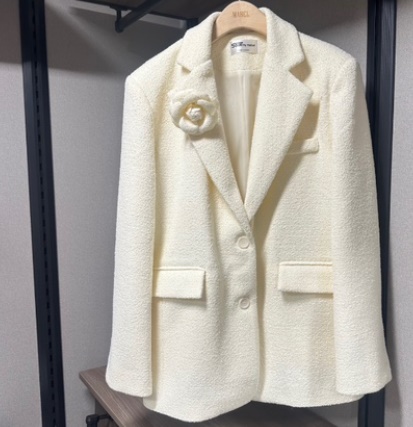 SOUIT東大門實拍女裝新品時尚休閑推薦熱賣真品夾克粗花呢SOUIT by mabel-L夾克