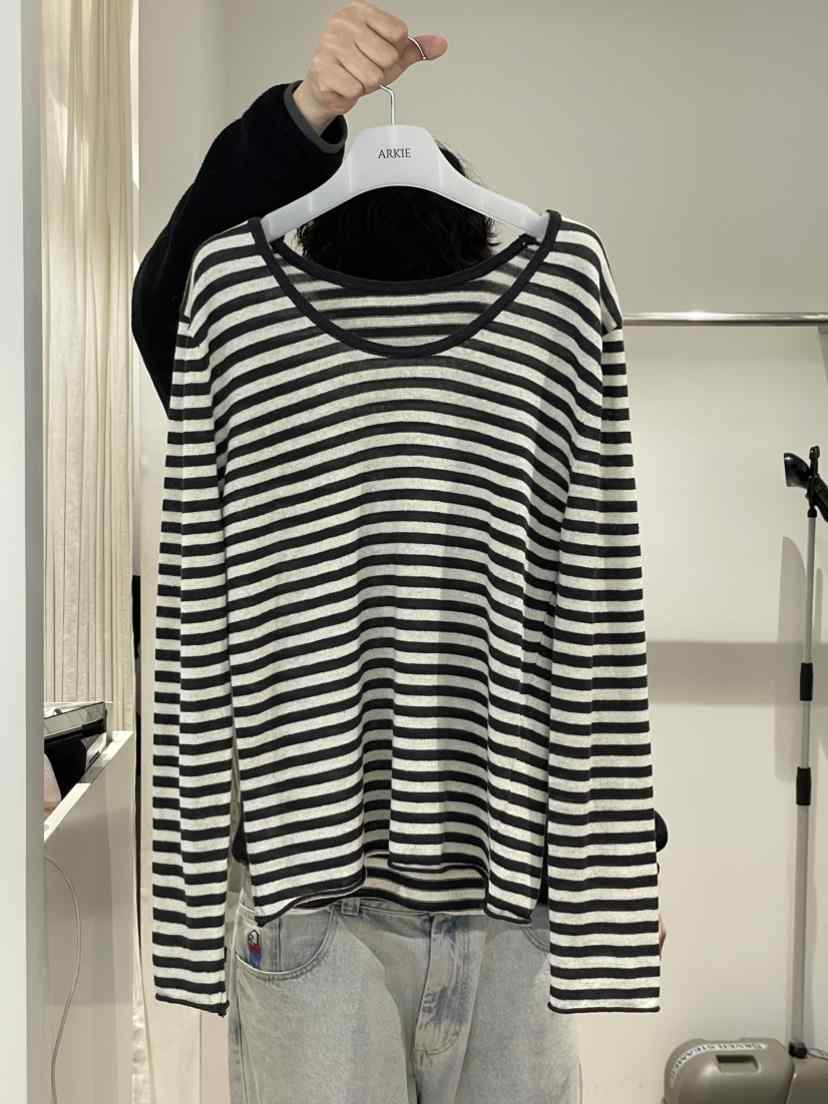 TAF東大門直郵女士新款休閑26春夏人氣推薦職業針織衫亞麻TAF/ARKIE針織衫