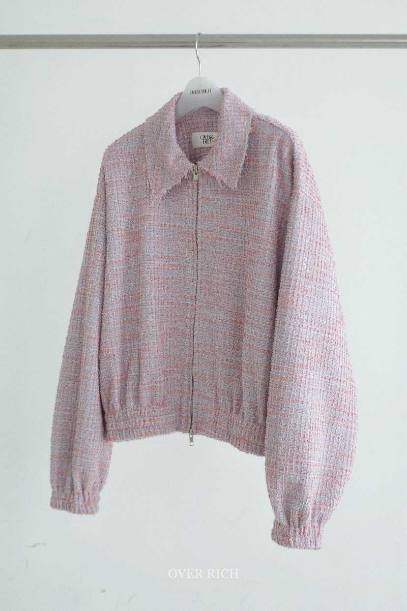 OVER RICH東大門代購女裝新款職業26春夏熱賣夾克粗花呢OVER RICH夾克