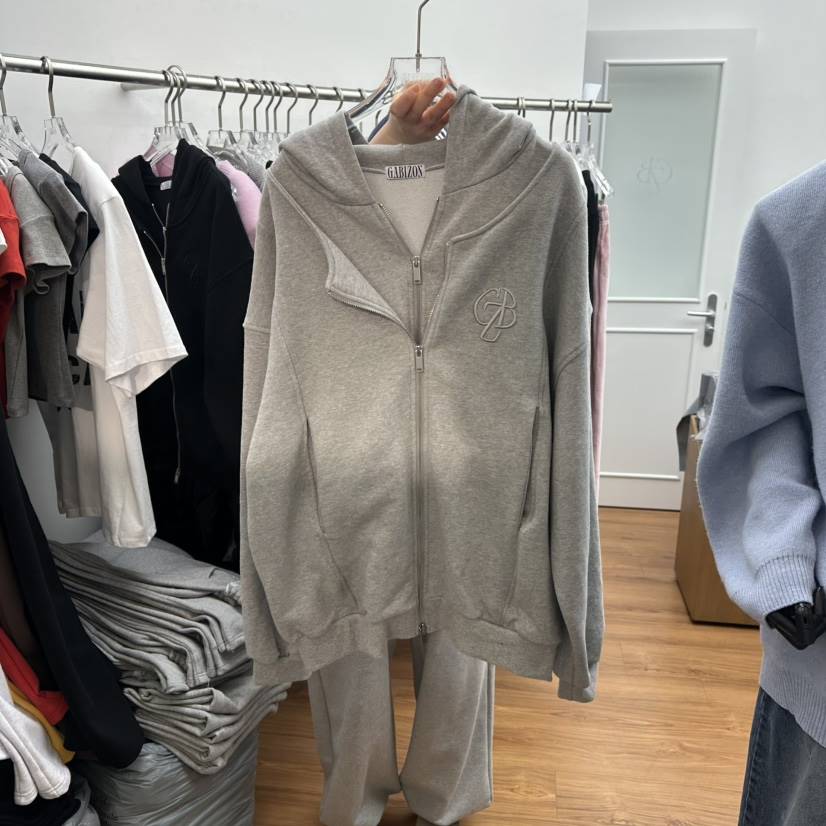 GABIZON東大門直郵女裝新品熱賣職業休閑夾克連帽拉鏈衫雙層GABIZON夾克