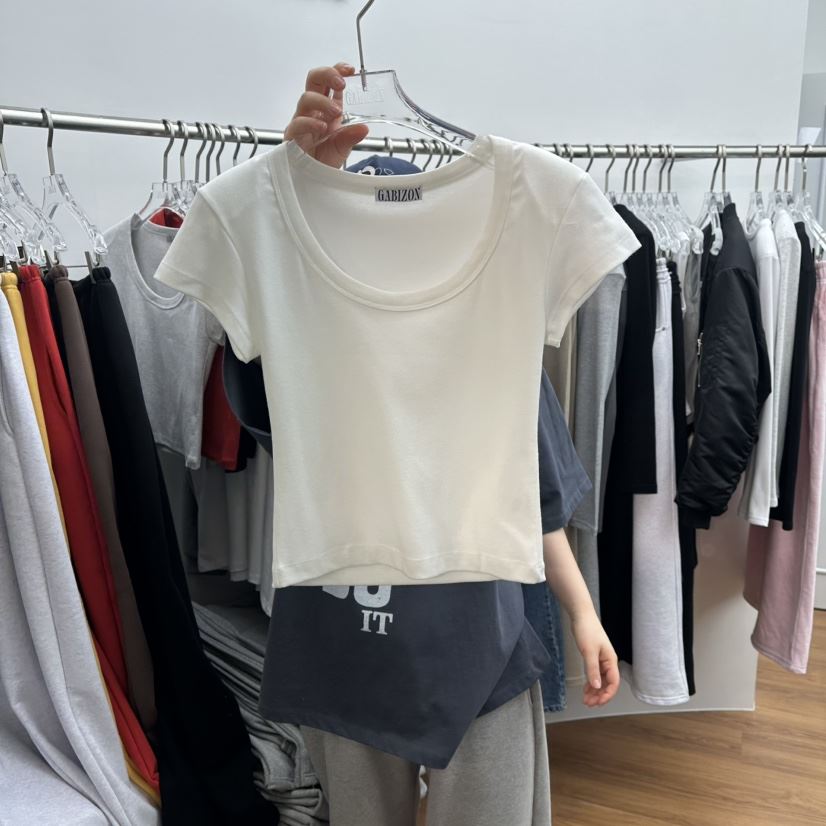 GABIZON韓國代購女士新款人氣休閑26春夏職業推薦真品T恤GABIZONT恤