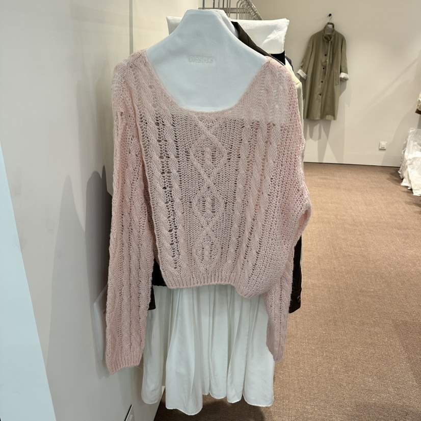 OVERTAKE東大門實拍女裝新款26春夏真品熱賣職業推薦針織衫OVERTAKE針織衫