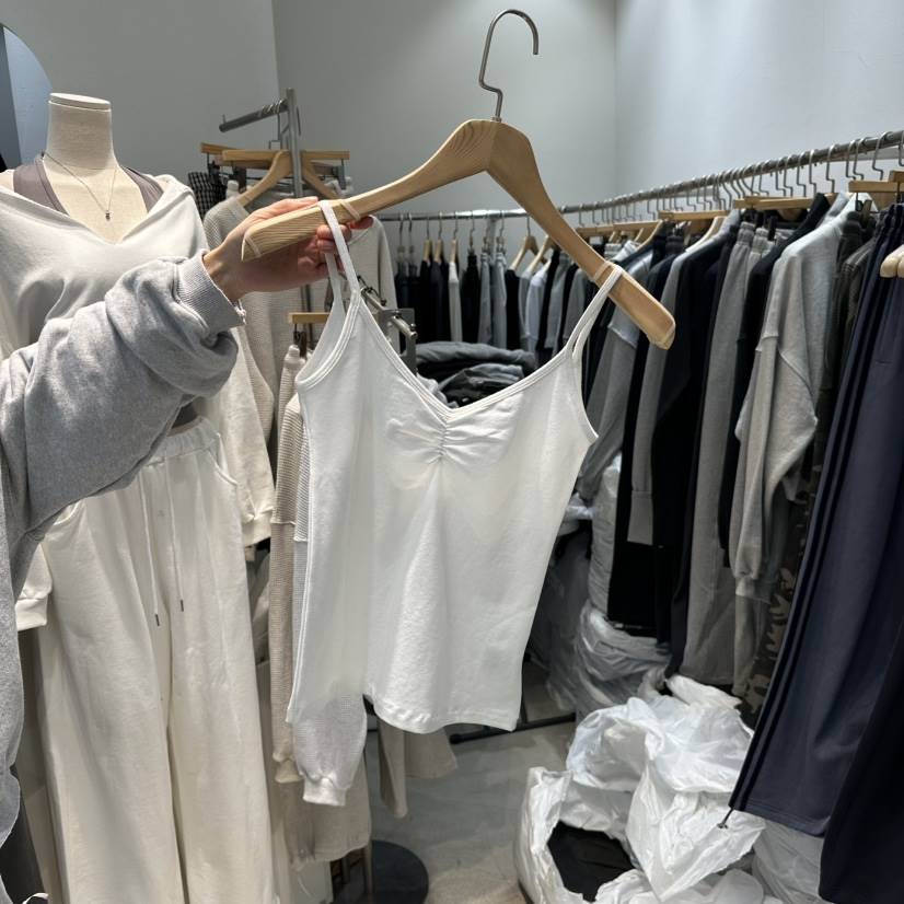 W.FATAL東大門實拍女士新品熱賣推薦時尚真品吊帶背心褶皺W.FATAL吊帶/背心