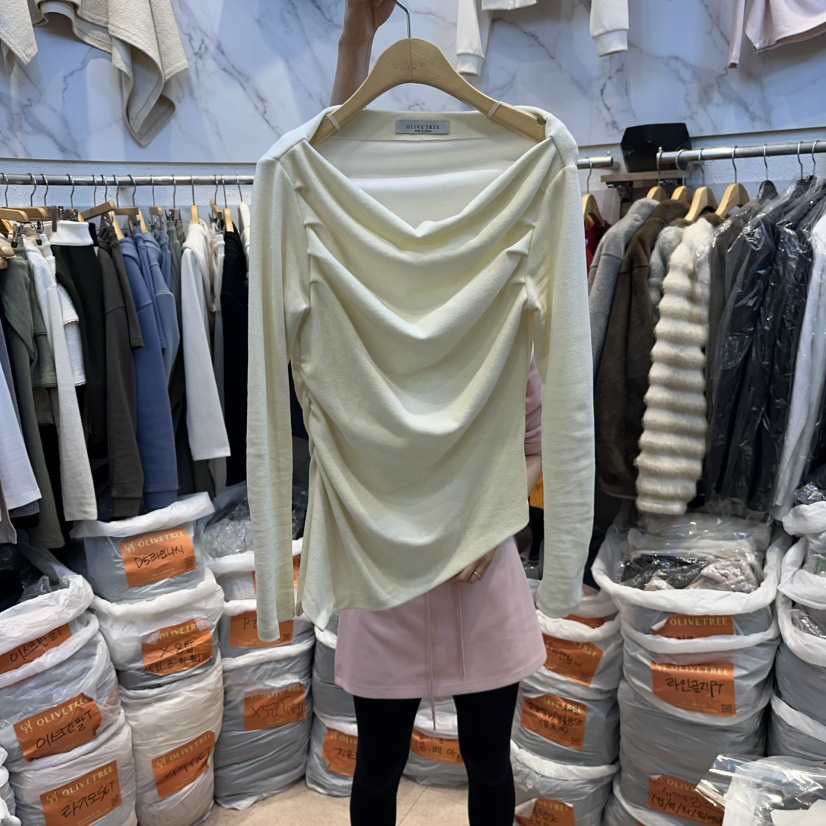 OLIVE TrEE東大門實拍女裝新品時尚真品職業熱賣長袖T恤OLIVE TrEE長袖T恤