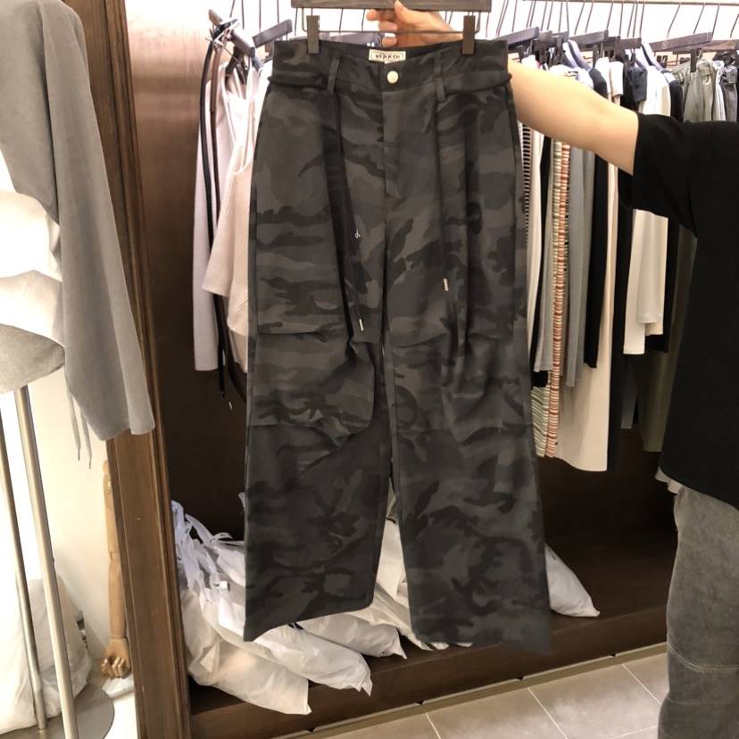 VIRKIN韓國代購女裝新款熱賣推薦人氣時尚26春夏休閑褲迷彩VIRKIN休閑褲