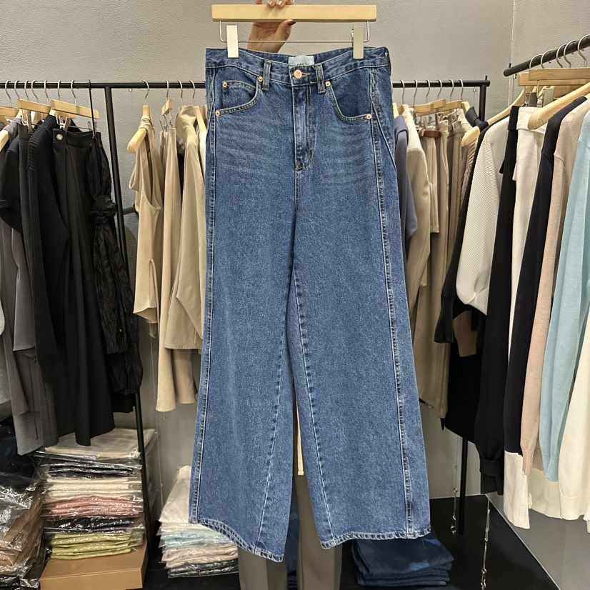 FLAMME TOIT/LUNAMDE韓國直郵女士新款休閑職業推薦牛仔褲FLAMME TOIT/LUNAMDE牛仔褲